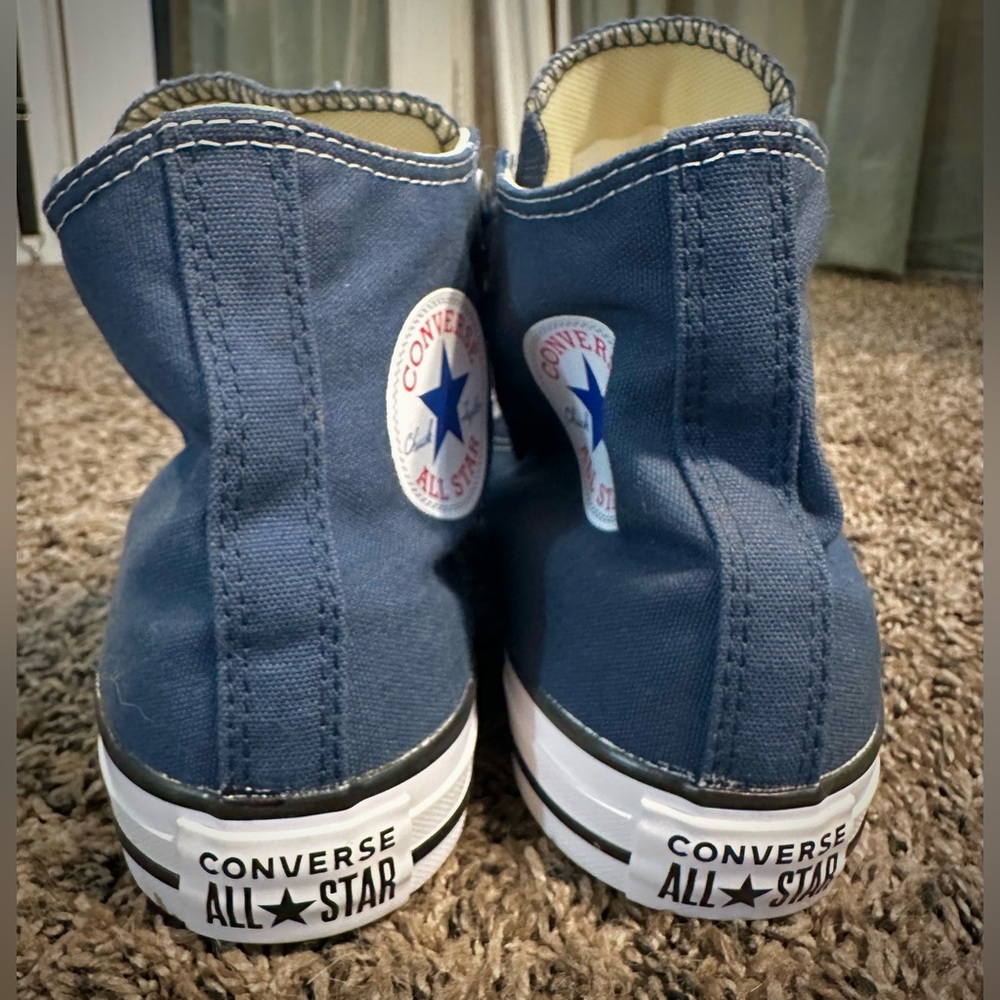 Unisex Converse Chuck Taylor All Star Navy Blue High-Top Sneakers- Women’s 9 - Picture 5 of 10